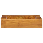 ZNTS Basin Solid Teak Wood 50x35x10 cm 326163