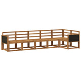 Outdoor Sofa Set 6 pcs Natural Solid Acacia Wood 3385240