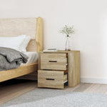 ZNTS Wall-mounted Bedside Cabinet Sonoma Oak 50x36x47 cm 816859