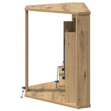 Fireplace with LED Strip Artisan Oak 95 x 42.5 x 60 cm 8020887