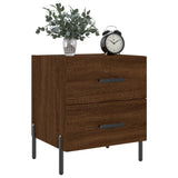 Bedside Cabinets 2 pcs Brown Oak 40x35x47.5 cm Engineered Wood 827339
