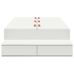Storage Bed Frame White 236.5 x 90 x 31.5 cm Engineered wood 3335613