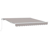 Retractable Awning Light Grey 350 x 250 cm 3330375