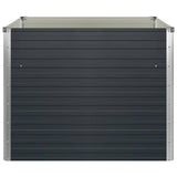 Raised Garden Bed Anthracite 100x100x77 cm Galvanised Steel 45725