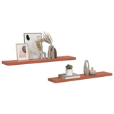 Wall Shelf 2 pcs Red 120 x 23.5 x 4 cm Engineered Wood 42019936