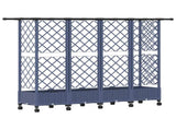 Raised Bed with Trellis and Roof Grey 202.5 x 40 x 127 cm PP 3423162
