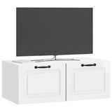 Wall-Mounted TV Cabinet High Gloss White 78.5 x 41 x 30 cm 899369