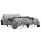 Bed Frame without Mattress Smoked Oak 150x200 cm King Size 3280234