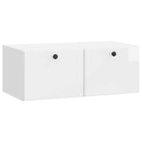 Wall-Mounted TV Cabinet 78.5 x 41 x 30 cm High Gloss White 899199