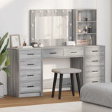 Dressing Table with Drawer 3 pcs Grey Sonoma Engineered Wood 3334214
