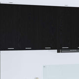 Hanging Cabinet Black Oak 80 x 31 x 80 cm Engineered Wood 884283