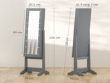 Freestanding Mirrored Jewellery Storage Cabinet 76074875