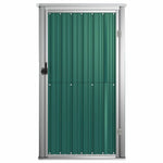 Garden Tool Shed Green 88x89x161 cm Galvanised Steel 316205