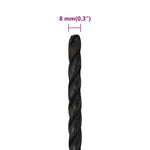 Work Rope Black 8 mm 250 m Polypropylene 153009