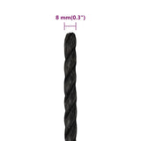 Work Rope Black 8 mm 500 m Polypropylene 153010