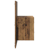 Wall-mounted Bedside Cabinet 2 pcs Old Wood 48.5 x 32.5 x 80 cm 880486