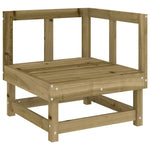 ZNTS 3 Piece Garden Lounge Set Impregnated Wood Pine 825421