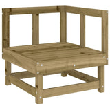 ZNTS 3 Piece Garden Lounge Set Impregnated Wood Pine 825421