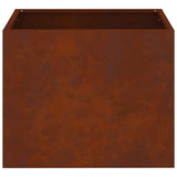 Garden Planter Rusty 50 x 32 x 40 cm Weathering Steel 876356