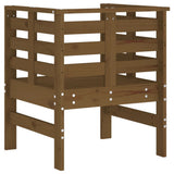 Garden Chairs 2 pcs Honey Brown 61.5x53x71 cm Solid Wood Pine 825131