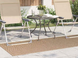 Area Rugs Moire Rectangular AGIRA Natural 150 x 80 cm Polyester 42022534