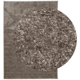 Rug ISTAN High Pile Shiny Look Grey 140x200 cm 375677