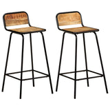 Bar Chairs 2 pcs Solid Mango Wood 321953