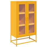 Highboard Mustard Yellow 68x39x123 cm Steel 853359