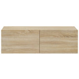3 Piece TV Cabinet Set Sonoma Oak Engineered Wood 3114320