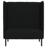 Highback Sofa Black 109 x 56 x 121 cm Fabric 42010834