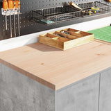 Garage Storage Cabinet Concrete Grey 60x51x85 cm Solid Wood Pine 860574