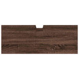 Bathroom Sink Cabinet Brown Oak 80x30x60 cm Engineered Wood 842445