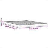Bed Frame without Mattress Wax Brown 150x200 cm King Size Solid Wood Pine 847149