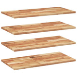 Floating Shelves 4 pcs 100x40x2 cm Oil Finished Solid Wood Acacia 3279562