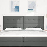 ZNTS LED Headboard Dark Grey 100 cm Fabric 3338463