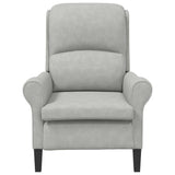 Armchair Light grey 76 x 94 x 102 cm Microfibre 42009871
