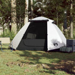 ZNTS Camping Tent Dome 2-Person White Blackout Fabric Waterproof 94326