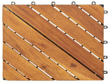 Decking Tile 30 pcs Brown 30 x 30 cm Acacia Hardwood 3444893