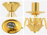Chandelier E14 Metal Gold 52 x 47 cm 42053777