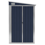 Wall-mounted Garden Shed Anthracite 118x382x178 cm Steel 316231