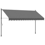 Retractable Awning Anthracite 350x150 cm Fabric and Steel 368741