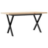 Coffee Table X-Frame 100x50x45.5 cm Solid Wood Pine and Steel 3282754