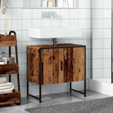 Bathroom Sink Cabinet Old Wood 60x33x60 cm Engineered Wood 857702
