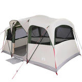 Family Tent with Roof White and Green 435 x 255 x 216 cm 4100685