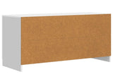 Sideboard High Gloss White 89 x 34.5 x 57 cm Engineered Wood 895809