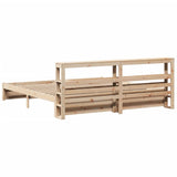 Bed Frame with Headboard without Mattress 180x200 cm Super King 3306001
