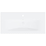 Sink Cabinet with Built-in Basin White Engineered Wood 3071279