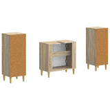 2 Piece Bathroom Cabinet Set ARNHEM Sonoma Oak Engineered Wood 3418010