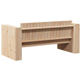 Garden Sofa Natural 134 x 60 x 62 cm Solid Pine Wood 873866