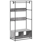 Wardrobe Grey Sonoma 90x50x180 cm Engineered Wood 849297